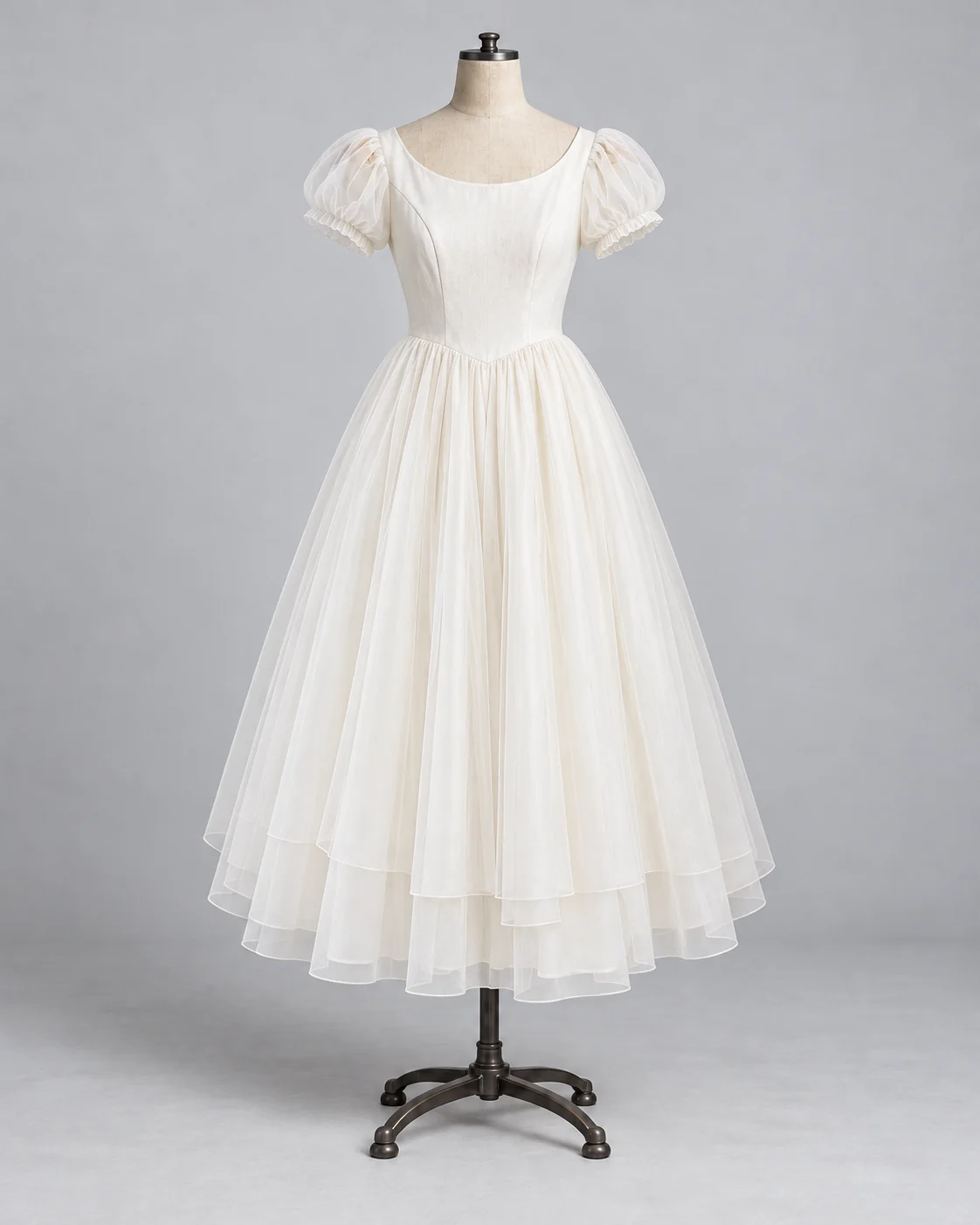 Romantic Ballet-Inspired Bell-Skirt Dress
