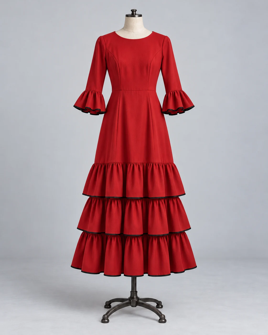 Andalusian-Inspired Flounce Dress