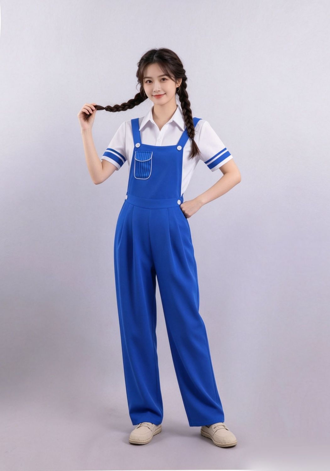 Cobalt Overalls Dance Ensemble — photograph 2