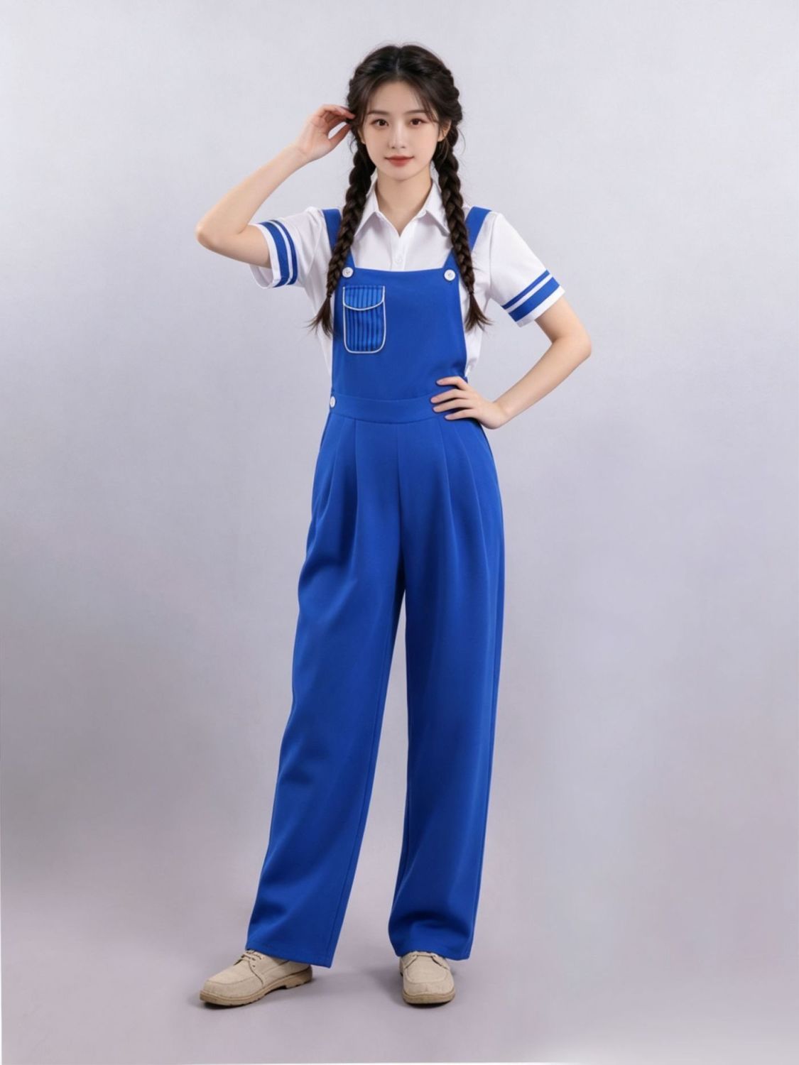 Cobalt Overalls Dance Ensemble — photograph 1